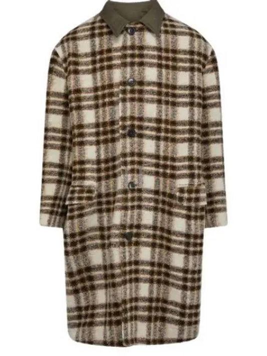 Men's Kinston Check Reversible Single Coat Ivory - ISABEL MARANT - BALAAN 2