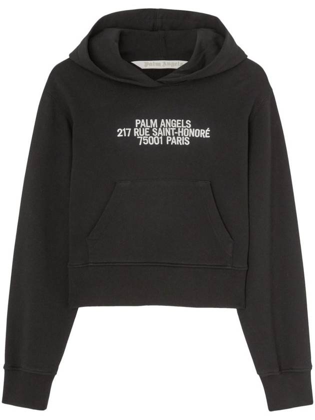 Cotton Hoodie Black - PALM ANGELS - BALAAN 2