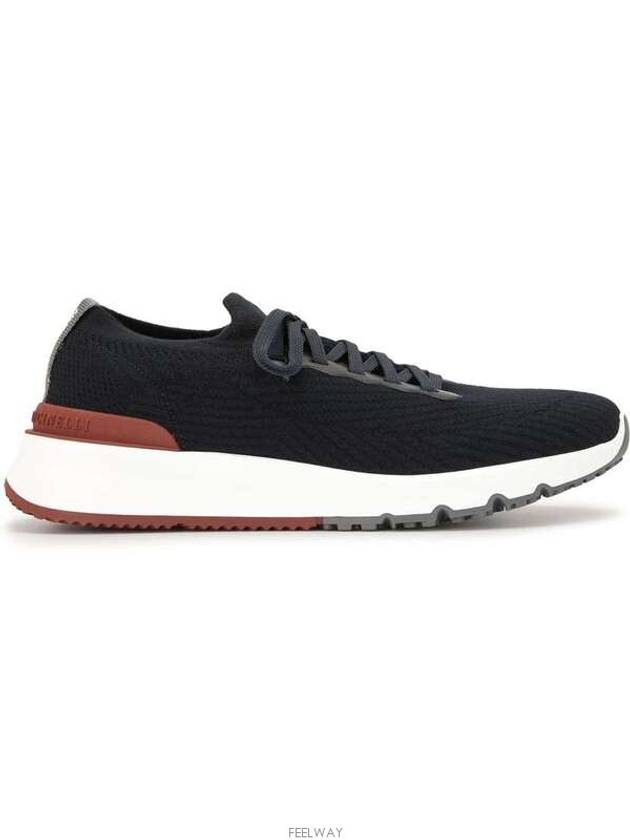 Knit Running Sneakers Navy - BRUNELLO CUCINELLI - BALAAN 3