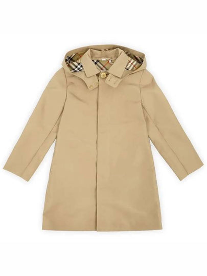 Kids Hooded Trench Coat Beige - BURBERRY - BALAAN 2