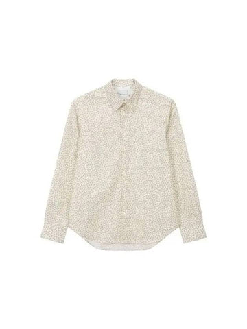 Hanger pattern slim fit shirt beige - PAUL SMITH - BALAAN 1