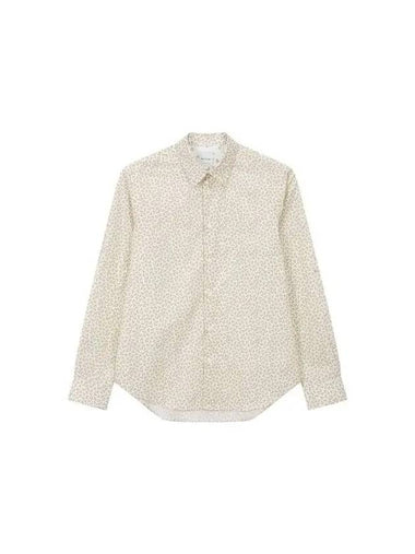 Hanger pattern slim fit shirt beige - PAUL SMITH - BALAAN 1