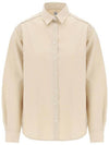 Signature Cotton Shirt Beige - TOTEME - BALAAN 1