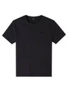 Lewis Cotton Short Sleeve T-Shirt Black - A.P.C. - BALAAN 2