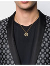 Enamel Medusa Necklace Black Gold - VERSACE - BALAAN 8