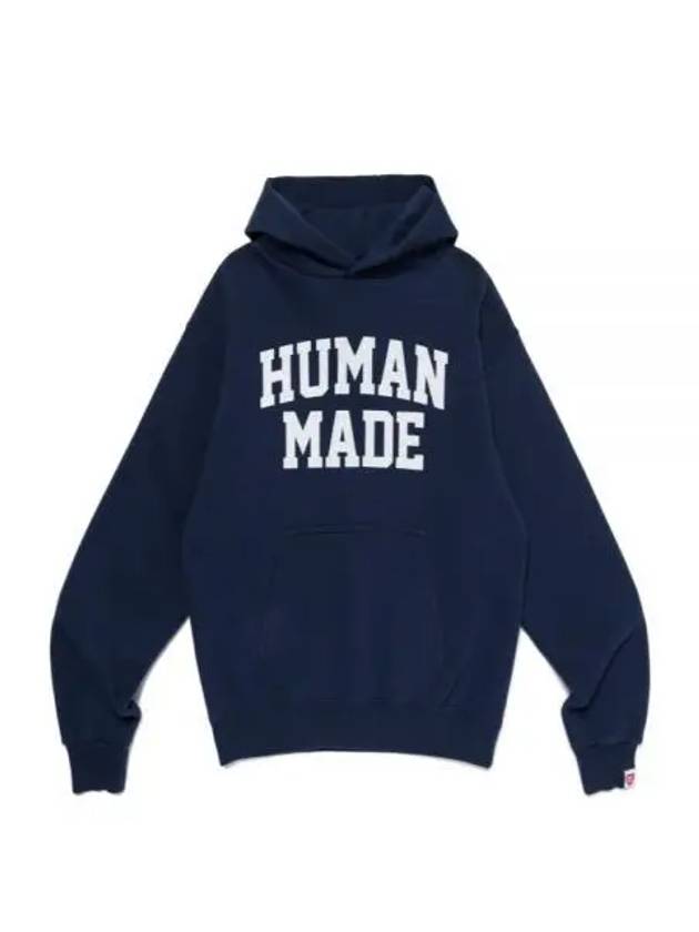 HM26CS039 NAV Logo Hooded Sweatshirt - HUMAN MADE - BALAAN 1