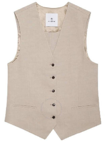 Anine Bing Lena V-Neck Vest, Size Medium - ANINE BING - BALAAN 1