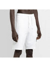 Cotton Fleece Cargo Bermuda Shorts White - STONE ISLAND - BALAAN 7