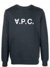 VPC Logo Crew Neck Sweatshirt Navy - A.P.C. - BALAAN 2