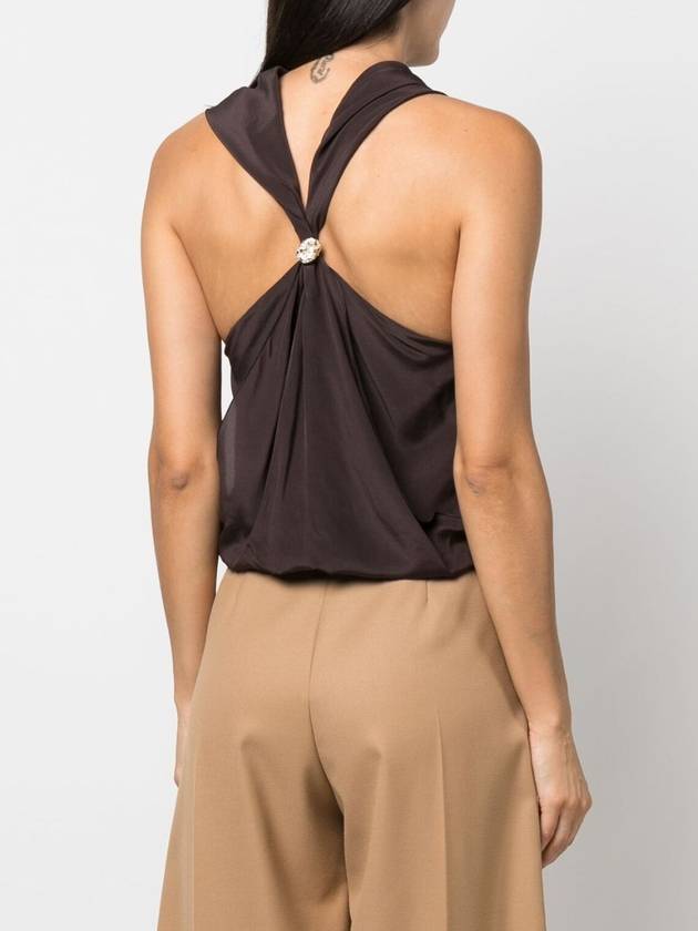 Sleeveless T-Shirt RWTO00115735A23652 Brown - LANVIN - BALAAN 5