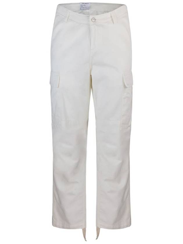 Moraga Twill Regular Cargo Straight Pants White - CARHARTT WIP - BALAAN 2