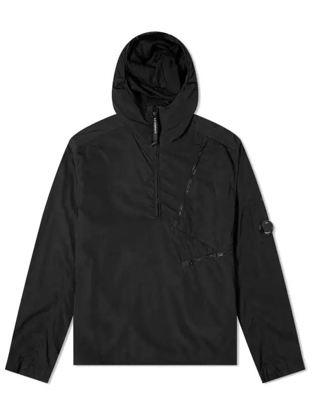 Men's Nylon Zipper Popover Anorak Black - CP COMPANY - BALAAN 3