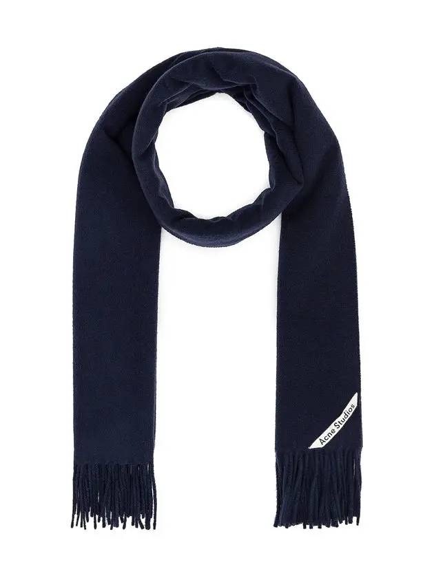 12th Anniversary CANADA NEW Wool Muffler Navy 271176 885 - ACNE STUDIOS - BALAAN 1