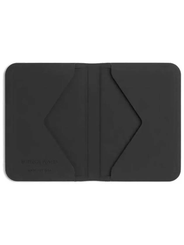 Intrecciato Flap Card Wallet Black - BOTTEGA VENETA - BALAAN 4