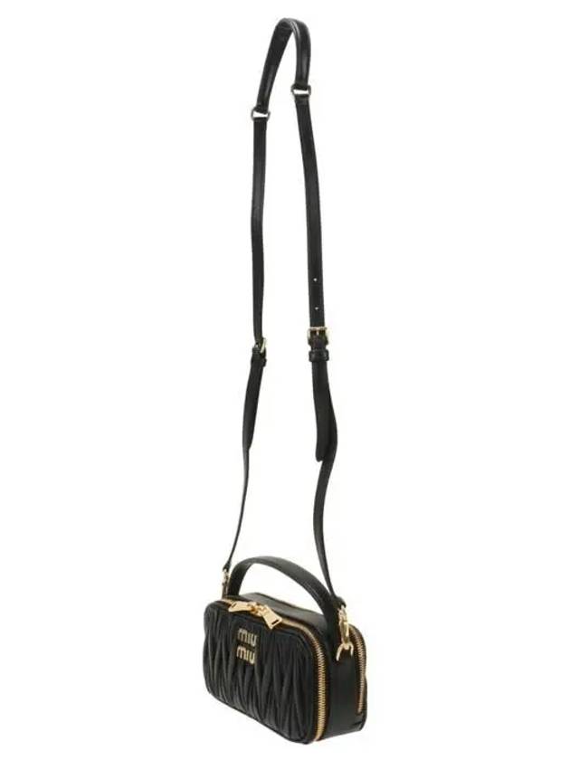 Matelasse Nappa Leather Shoulder Bag Black - MIU MIU - BALAAN 3