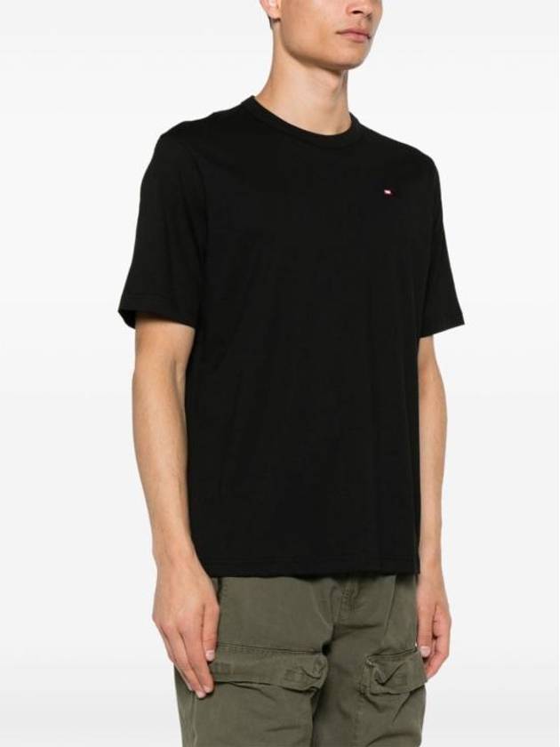 T Adjust Microdiv Short Sleeve T-Shirt Black - DIESEL - BALAAN 4