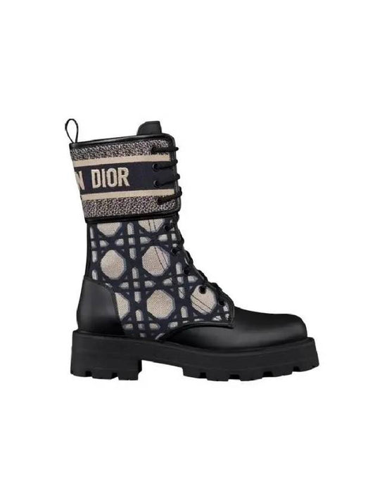 D-Major Calfskin Ankle Long Boot Deep Blue - DIOR - BALAAN 2