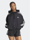 Essential 3 Stripe Woven Windbreaker Black - ADIDAS - BALAAN 2