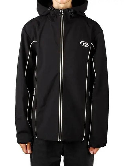 J Hives Contrast Piping Windbreaker Black - DIESEL - BALAAN 2