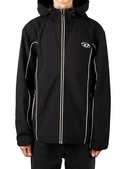 J Hives Contrast Piping Windbreaker Black - DIESEL - BALAAN 2