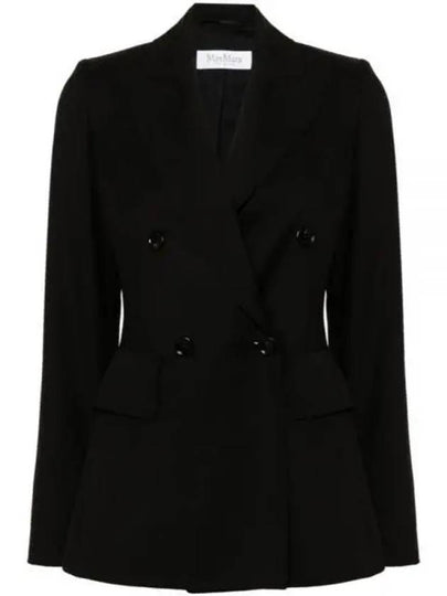 Osanna Double Breasted Blazer Jacket Black - MAX MARA - BALAAN 2