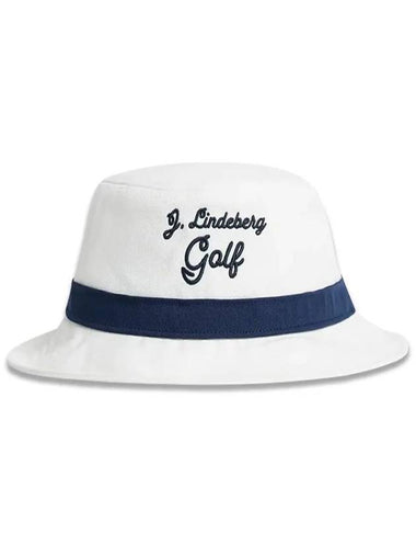 Lukas Embroidery Logo Golf Bucket Hat White - J.LINDEBERG - BALAAN 1