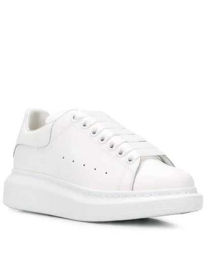 Oversized Leather Low Top Sneakers White - ALEXANDER MCQUEEN - BALAAN 2