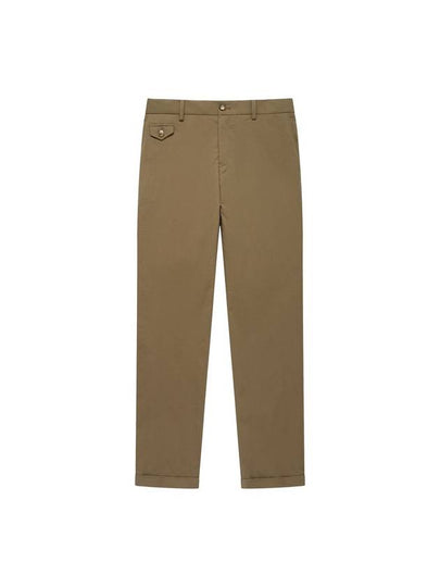 Bio Washing Tapered Chino Straight Pants Light Brown - SOLEW - BALAAN 2