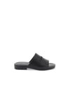 3D Logo Flat Slippers Black - SALVATORE FERRAGAMO - BALAAN 2