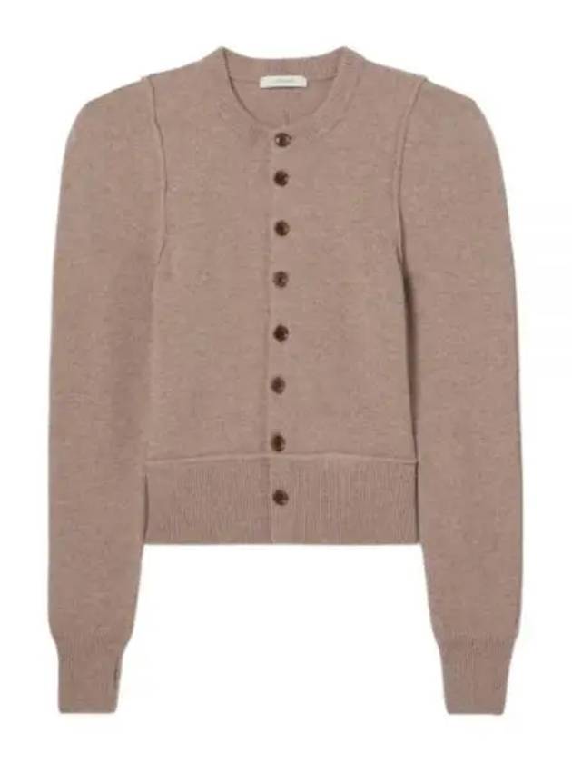 Fitted Wool Cardigan Coffee Latte - LEMAIRE - BALAAN 2