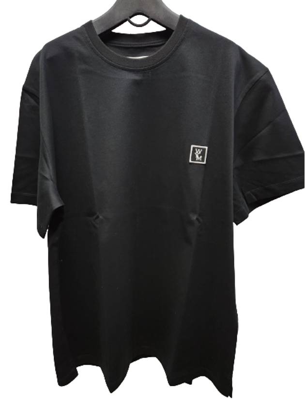 back logo cotton short sleeve t-shirt black - WOOYOUNGMI - BALAAN 4