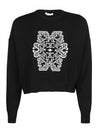 Sir Cropped Virgin Wool Knit Top Black - MAX MARA - BALAAN 2