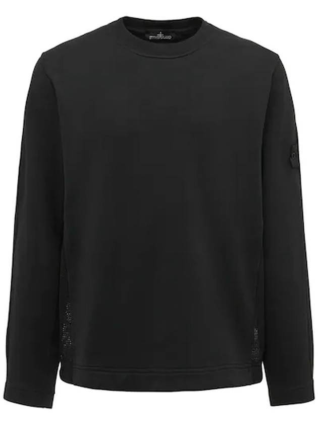 Wappen Shadow Project Mesh Long Sleeve T-Shirt Black - STONE ISLAND - BALAAN.