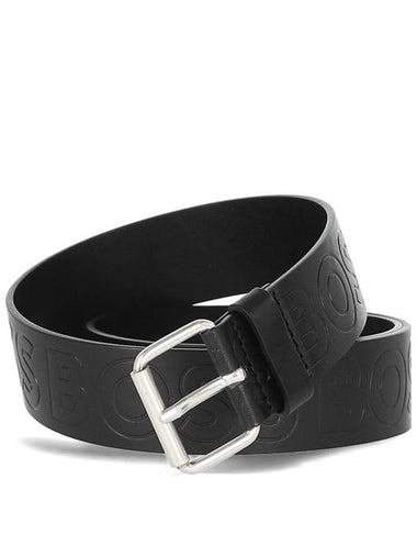 Logo Leather Belt Black - HUGO BOSS - BALAAN 1