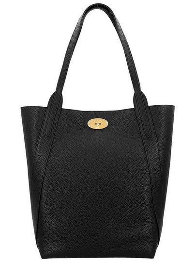 North South Bayswater Leather Tote Bag Black - MULBERRY - BALAAN 2