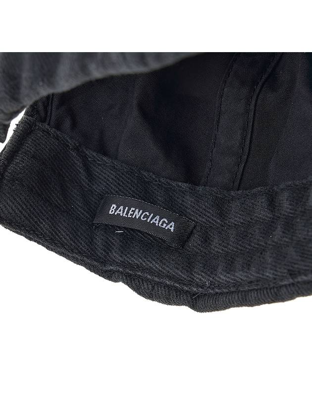 Embroidered Property Denim Ball Cap Black - BALENCIAGA - BALAAN 11