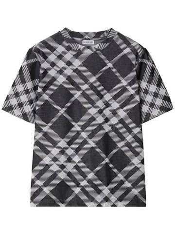 Burberry Stretch Check T-Shirt Clothing - BURBERRY - BALAAN 1