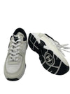 CC Logo Leather Low Top Sneakers White - CHANEL - BALAAN 2