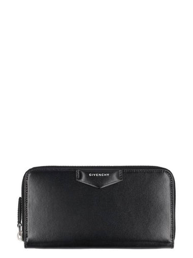 Antigona Zip Around Long Wallet Black - GIVENCHY - BALAAN 1