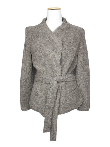 Melange taupe boucl belted jacket 44 55 - IRO - BALAAN 1