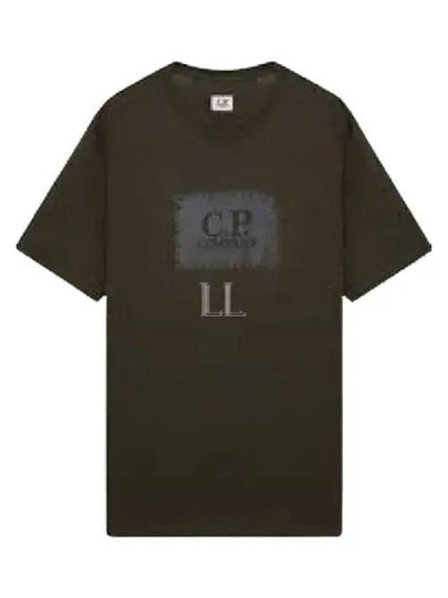 30/1 Jersey Label Style Logo Short Sleeve T-Shirt Green - CP COMPANY - BALAAN 2