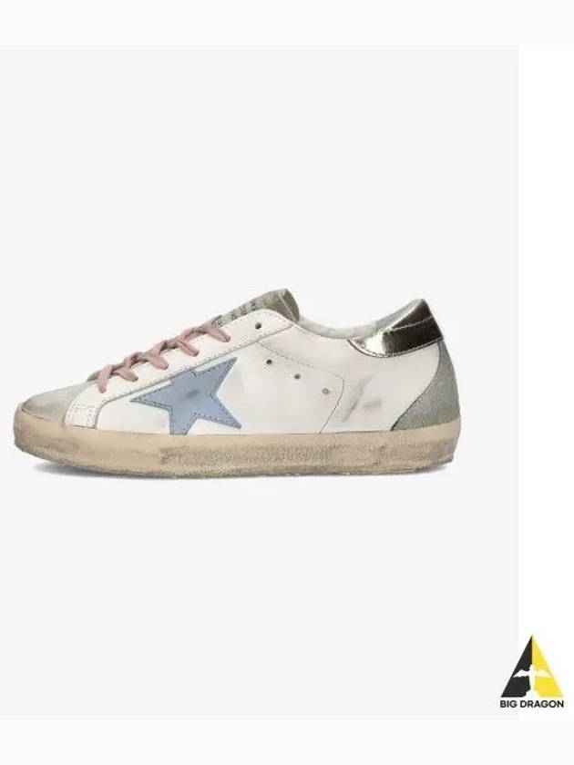 Superstar Silver Tab Low Top Sneakers White Blue - GOLDEN GOOSE - BALAAN 2