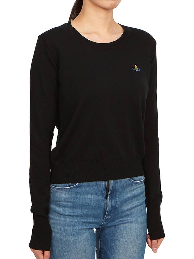 ORB Embroid Logo Knit Top Black - VIVIENNE WESTWOOD - BALAAN 4