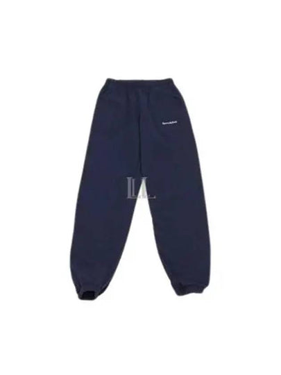 Training Logo Cotton Jogger Track Pants Navy - SPORTY & RICH - BALAAN 2