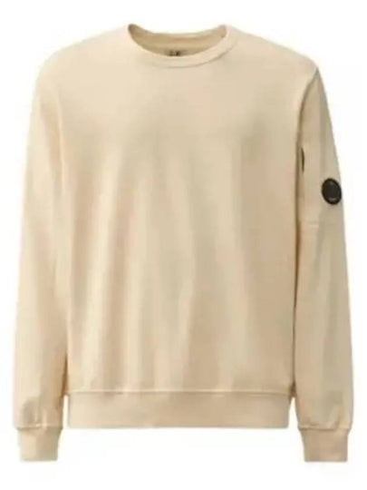 Light Fleece Sweatshirt Beige - CP COMPANY - BALAAN 2