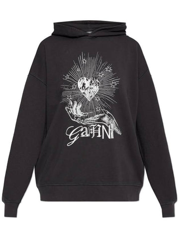 Ganni Hoodie, Women's, Black - GANNI - BALAAN 1