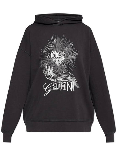 Ganni Hoodie, Women's, Black - GANNI - BALAAN 1