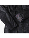 Beadnell Wax Zip-up Jacket Black - BARBOUR - BALAAN 4