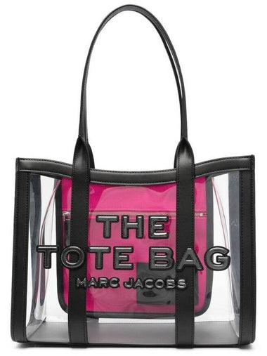 The Clear Medium Tote Bag Black - MARC JACOBS - BALAAN 1