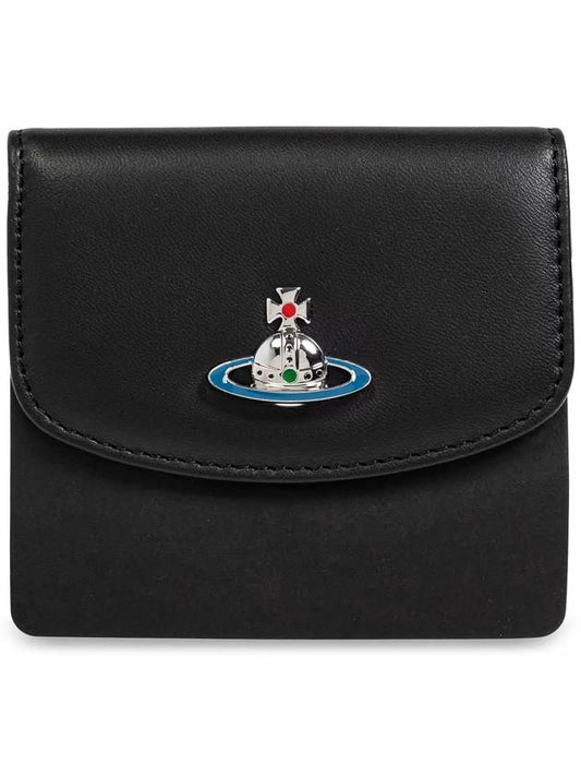 ORB logo small half wallet black 5115002JW L001L N403 - VIVIENNE WESTWOOD - BALAAN 1